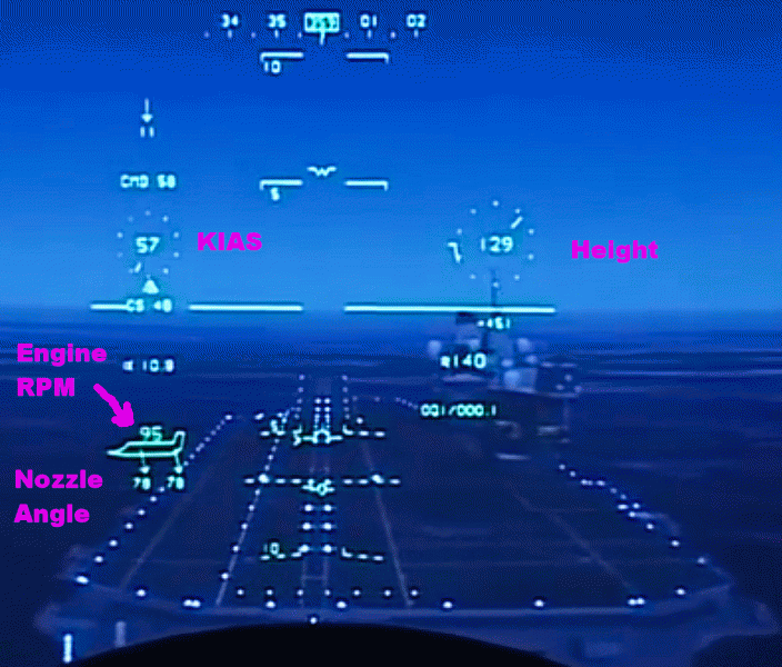 Fully armed Lt Wilson lowers himself onto HMS Queen Elizabeth