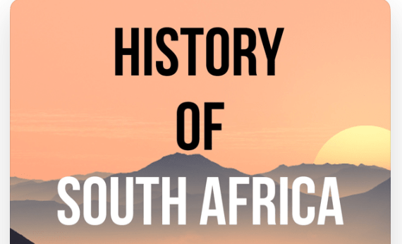 A screen grab of the History of South Africa podcast logo