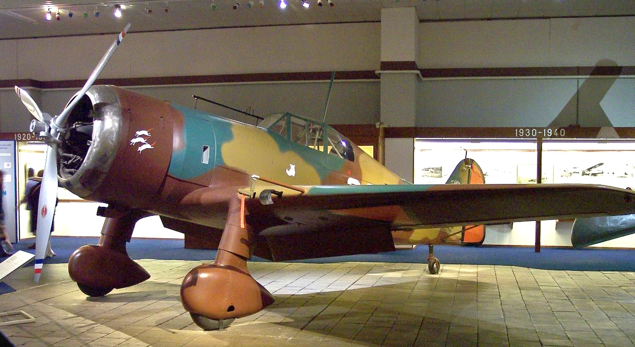 A Fokker XXI fighter plane similar to the aeroplanes used by the Finns during their short Winter War when the Russian invaded in 1939-1940.
